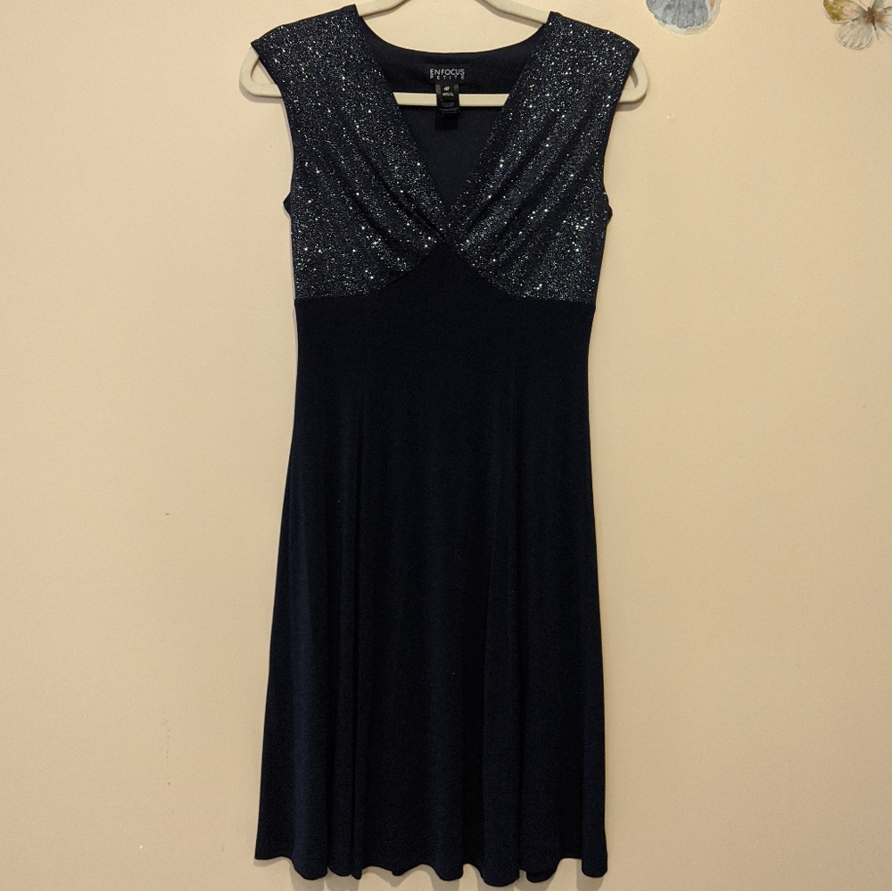 Enfocus Navy Blue Dress